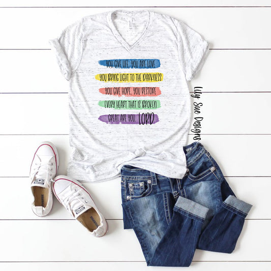 Great are you Lord Marble Tee