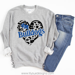 Bulldog Heart Sweatshirt