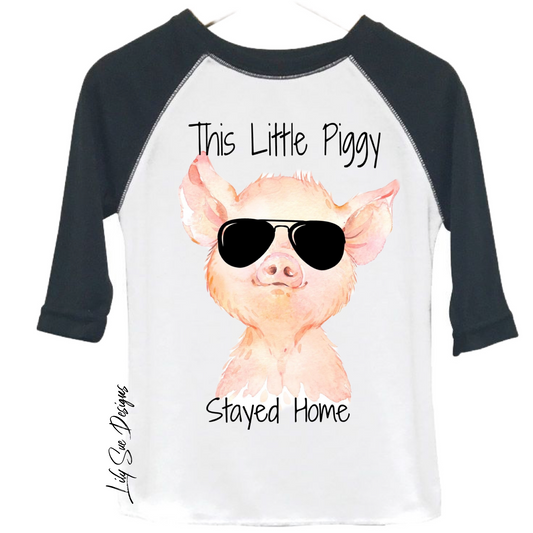 Little Piggy Kid Raglan