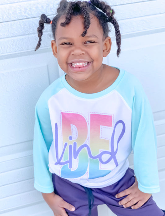 Be Kind Kid Raglan