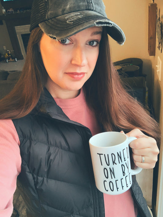 Coffee turns me on mug