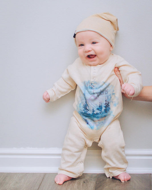 Little Explorer Henley Romper