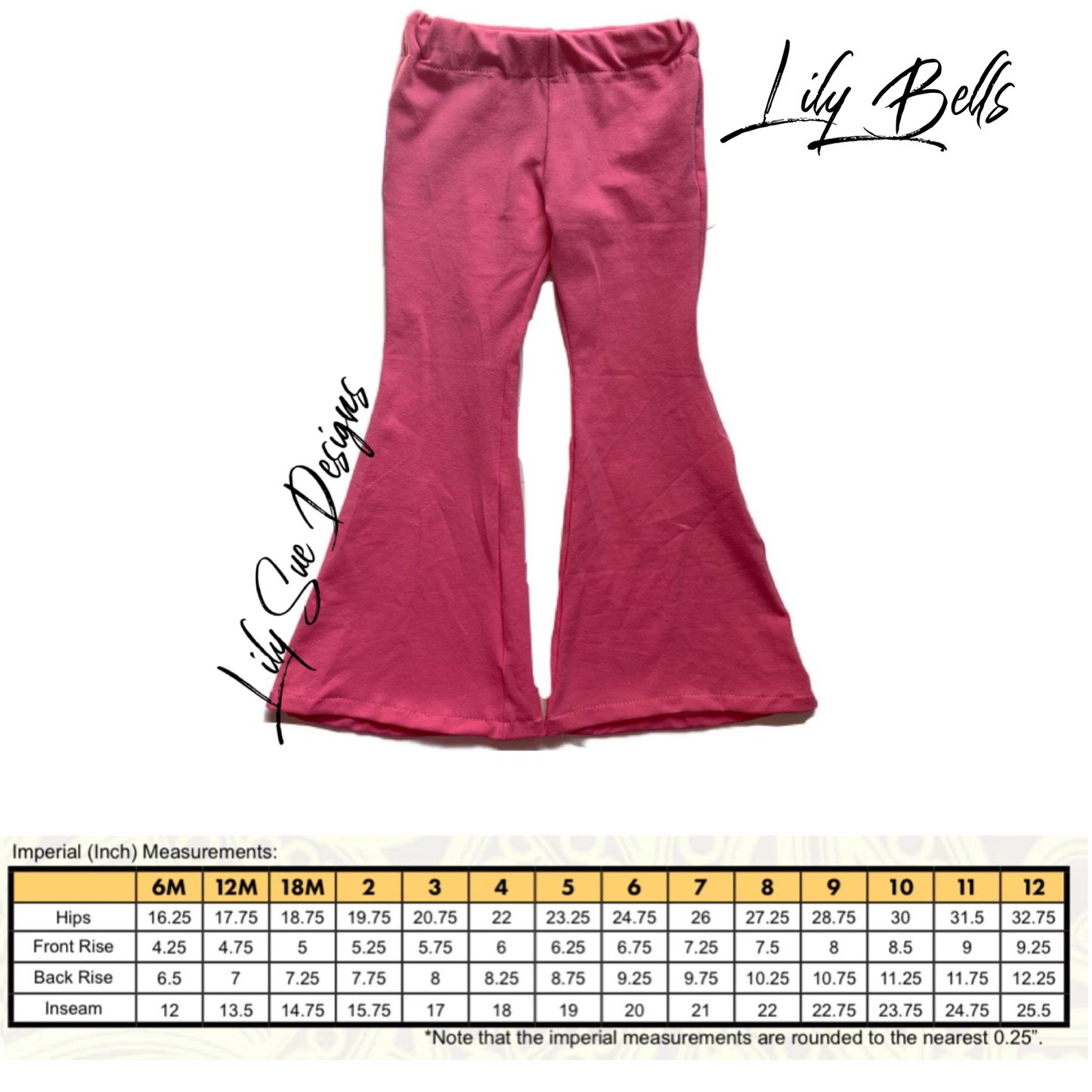 Solid color Lily Bells (Bell Bottoms)