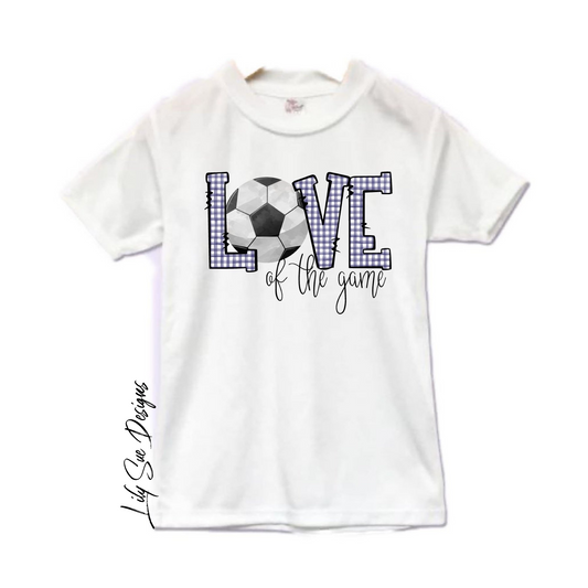 Sports Gingham LOVE Kid Short Sleeve