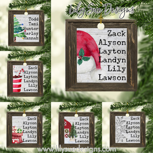2021 Christmas Name Ornaments