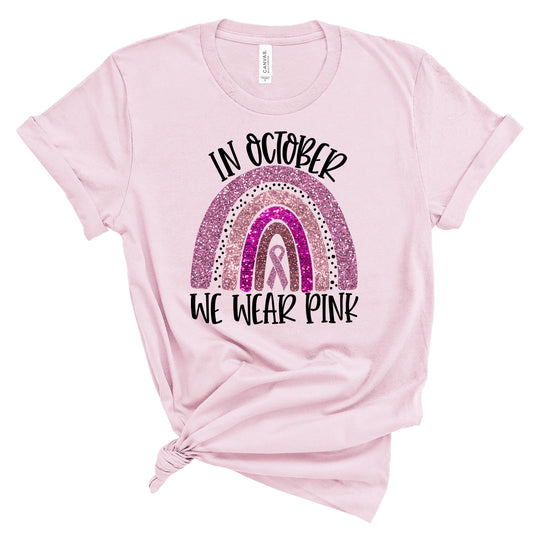 Pink October Adult Tee Screen Print